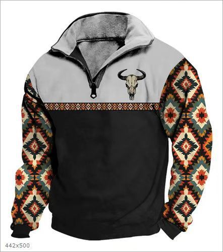 T&P Wild Soul | Men’s Printed Zip-Up Sweater