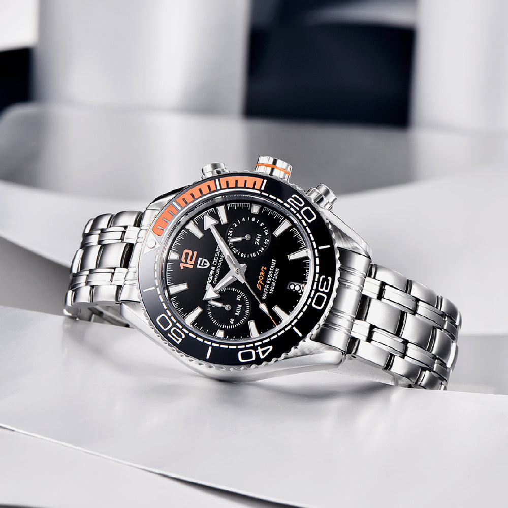 T&P Dominator Series | Luxury Black Chronograph Watch