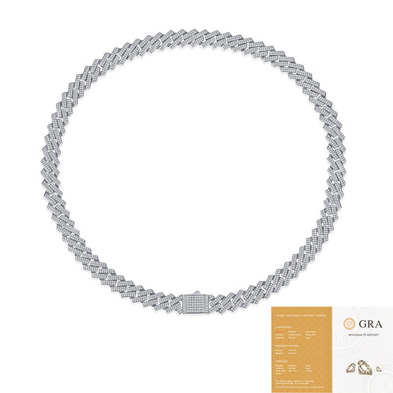 S925 Sterling Silver Challenge Necklace – Luxury Men’s Certified Jewelry