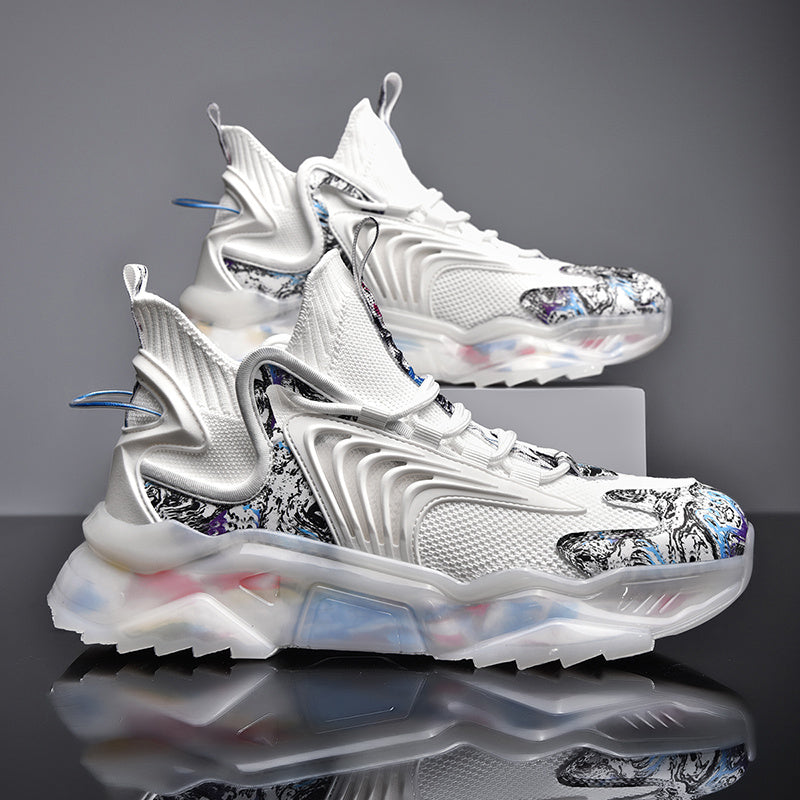 T&P CyberWave Elite Sneakers – Futuristic Mesh Running Shoes for Men