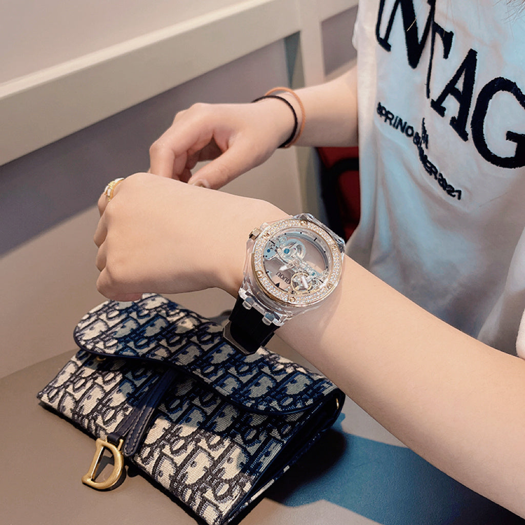 T&P Crystal Motion | Women’s Automatic Skeleton Luxury Watch