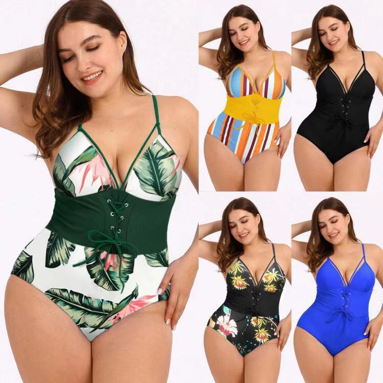 T&P CurveCorset One-Piece – Slimming Bouquet Waist Plus-Size Swimsuit