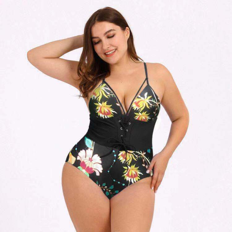 T&P CurveCorset One-Piece – Slimming Bouquet Waist Plus-Size Swimsuit
