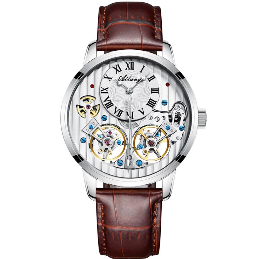 T&P Royal Mechanical Dual Tourbillon Watch | Executive Leather Edition