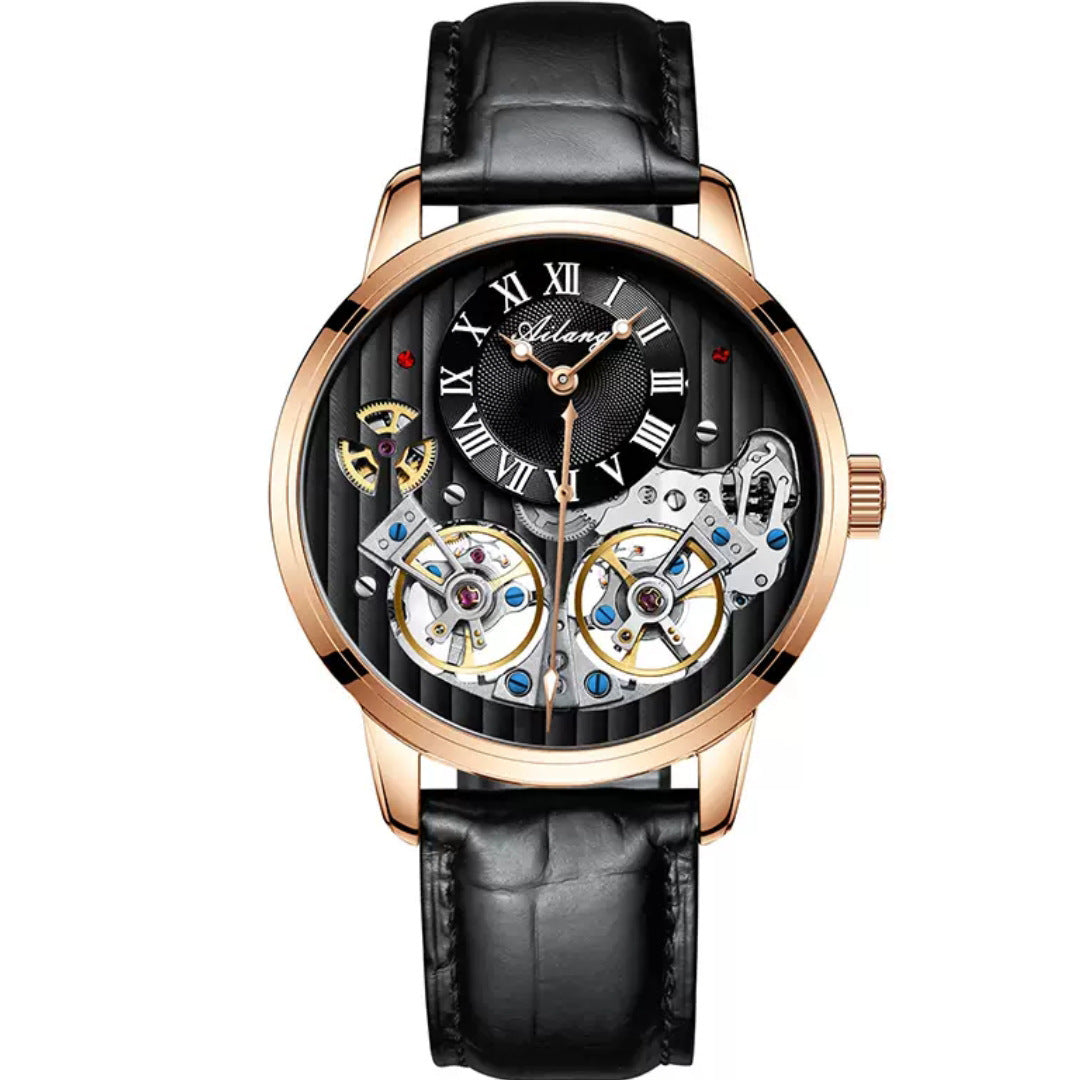 T&P Royal Mechanical Dual Tourbillon Watch | Executive Leather Edition