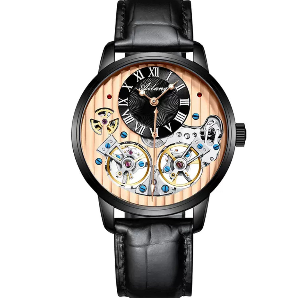 T&P Royal Mechanical Dual Tourbillon Watch | Executive Leather Edition