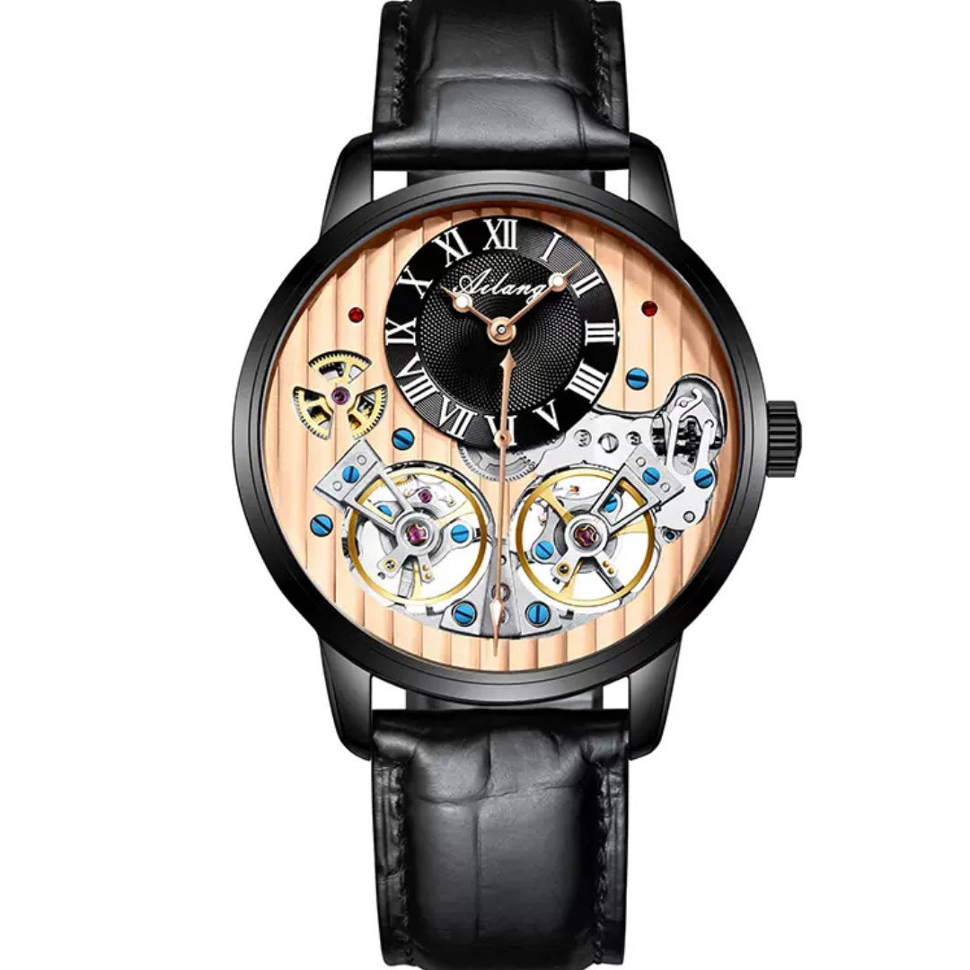 T&P Royal Mechanical Dual Tourbillon Watch | Executive Leather Edition