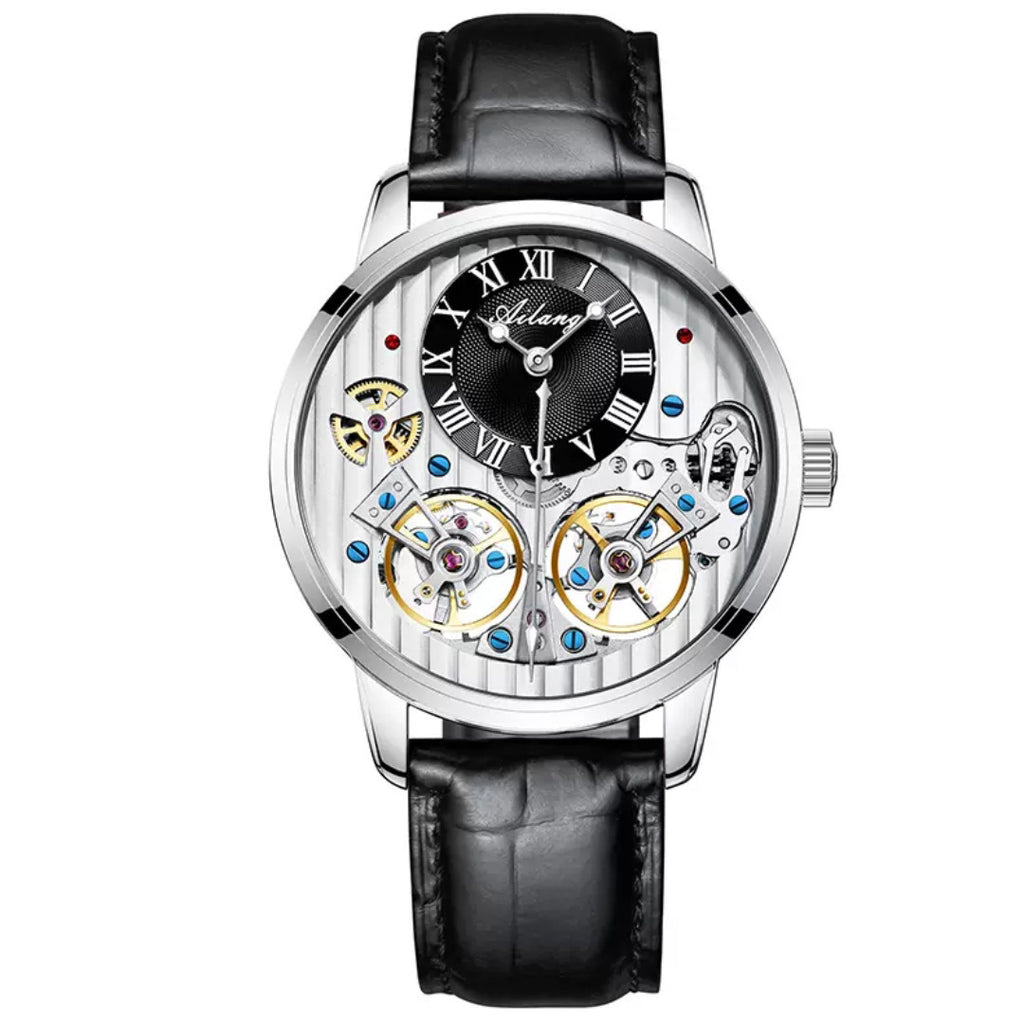 T&P Royal Mechanical Dual Tourbillon Watch | Executive Leather Edition