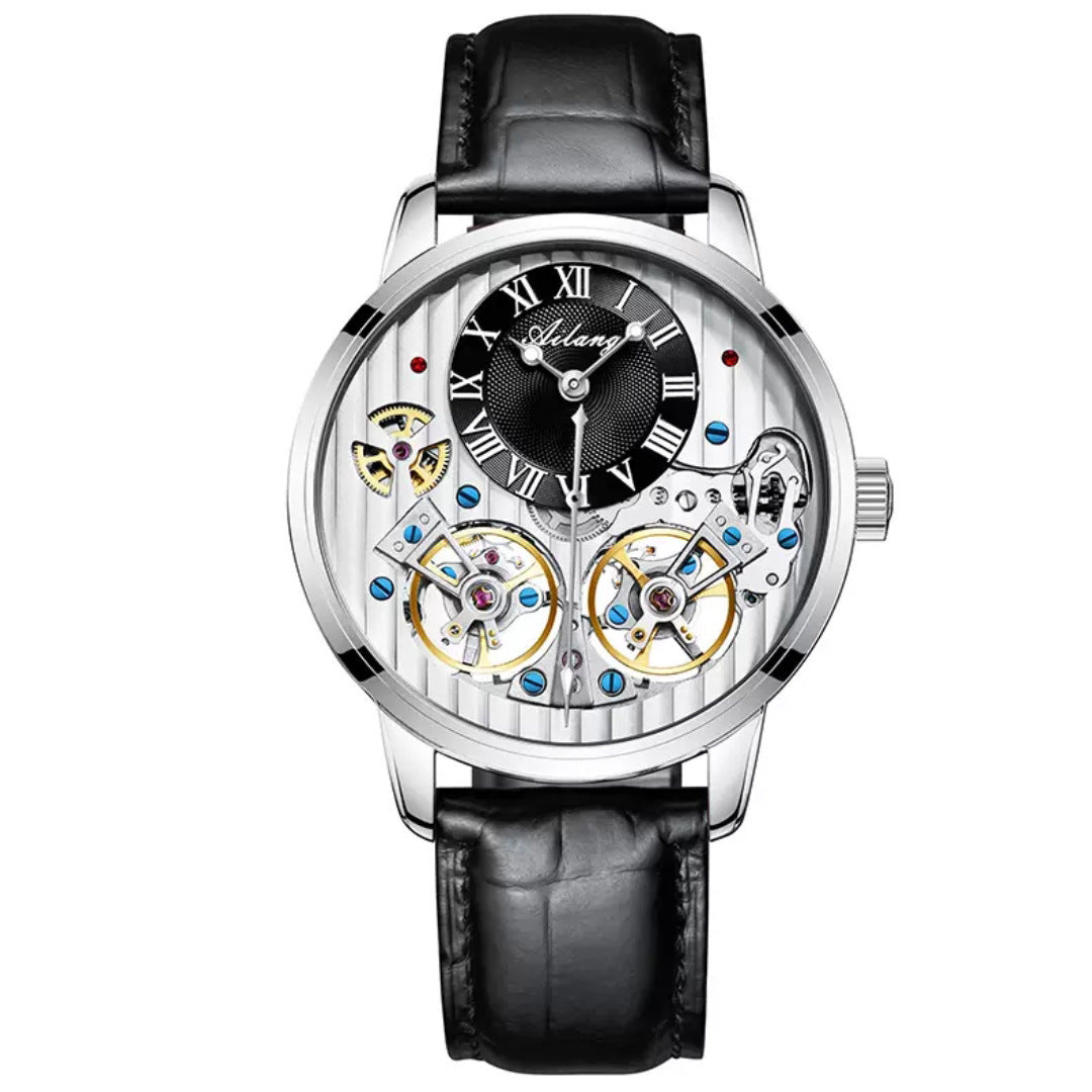 T&P Royal Mechanical Dual Tourbillon Watch | Executive Leather Edition