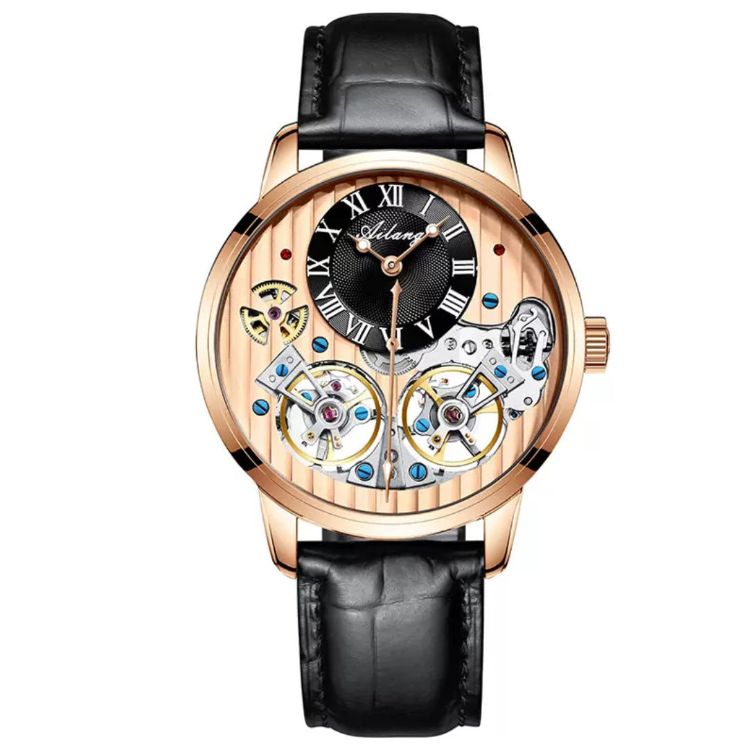 T&P Royal Mechanical Dual Tourbillon Watch | Executive Leather Edition