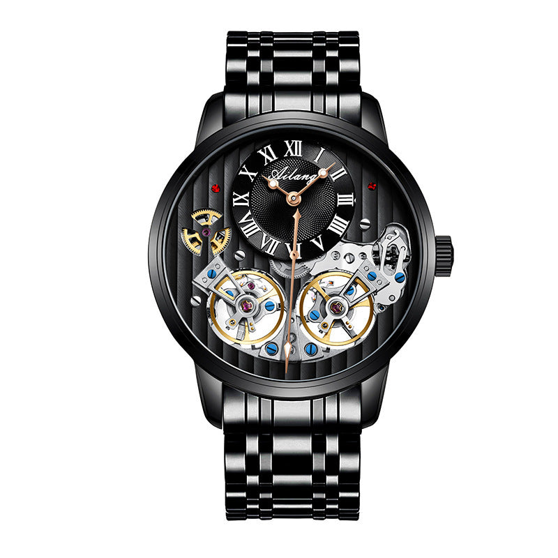 T&P Royal Mechanical Dual Tourbillon Watch | Executive Leather Edition