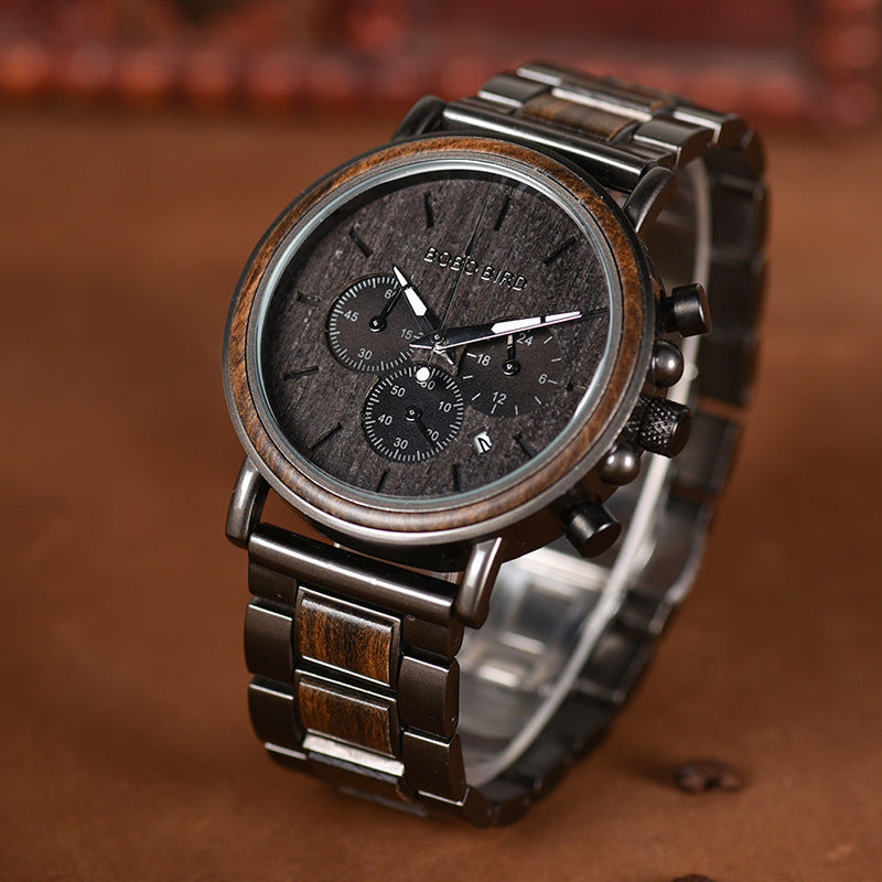 Luxury Wooden Automatic Men’s Watch – Japanese Miyota Movement, Eco Prestige Collection