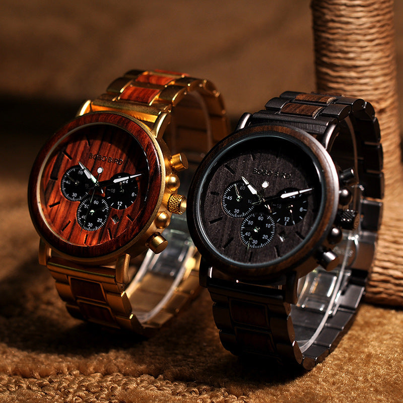 Luxury Wooden Automatic Men’s Watch – Japanese Miyota Movement, Eco Prestige Collection