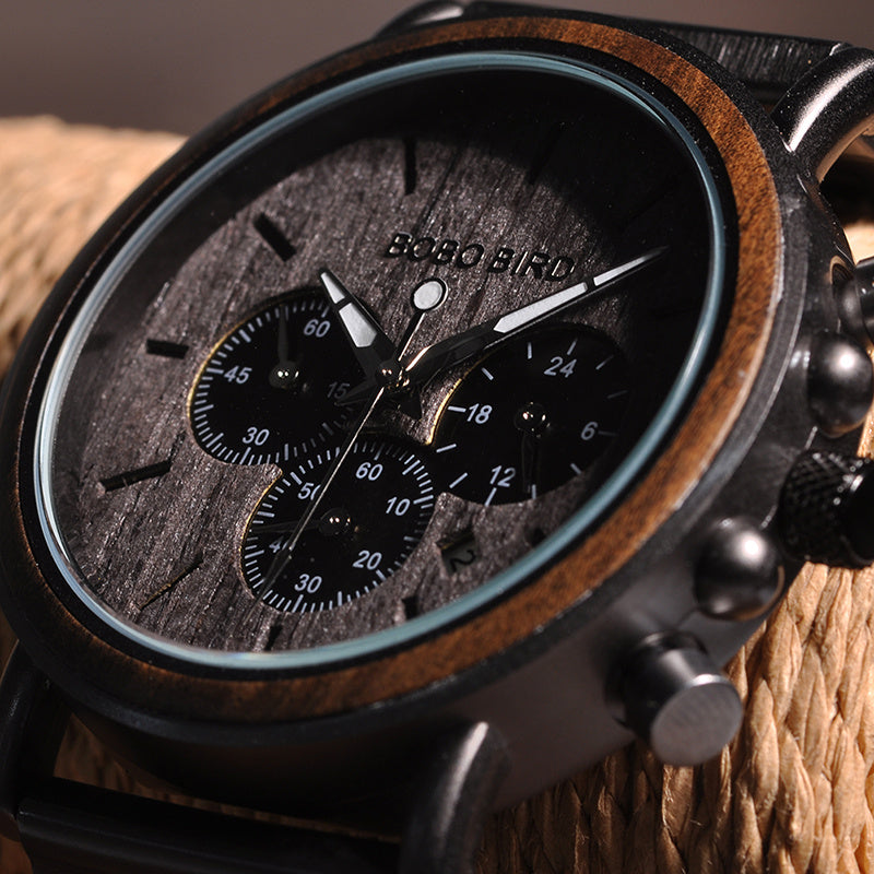 Luxury Wooden Automatic Men’s Watch – Japanese Miyota Movement, Eco Prestige Collection