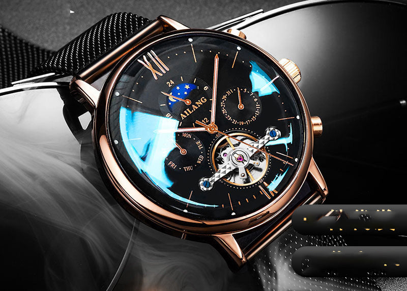 Multi Function Automatic Mechanical Watch Men''s Watch