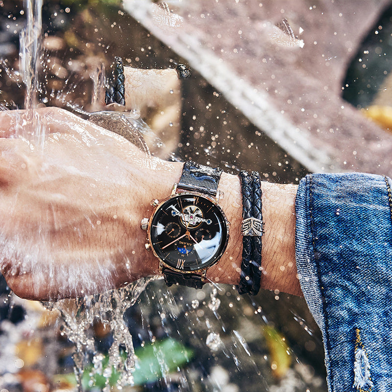 Multi Function Automatic Mechanical Watch Men''s Watch