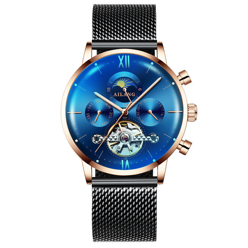Multi Function Automatic Mechanical Watch Men''s Watch