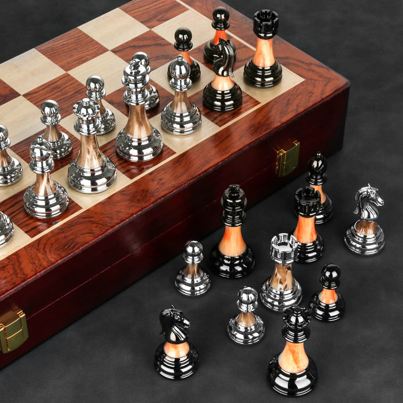 High-End Luxury Chess Gift Box Set – 45x45cm Premium Edition