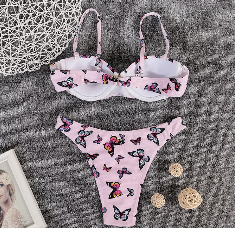 T&P FlutterDream Butterfly Bikini – Pink Push-Up High-Cut Set