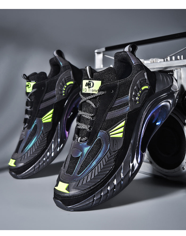 T&P PulseGlow Sneakers – Basketball Style Street Sneakers with Translucent Sole