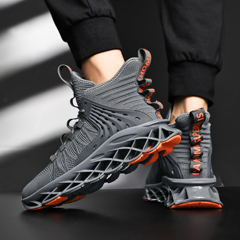 T&P BladeStorm HyperEdge Sneakers – Futuristic Blade Sole Running Shoes