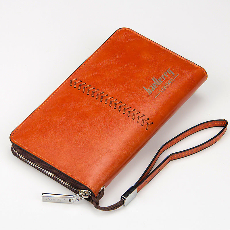 Leather Men’s Clutch Bag – Multifunctional Wallet