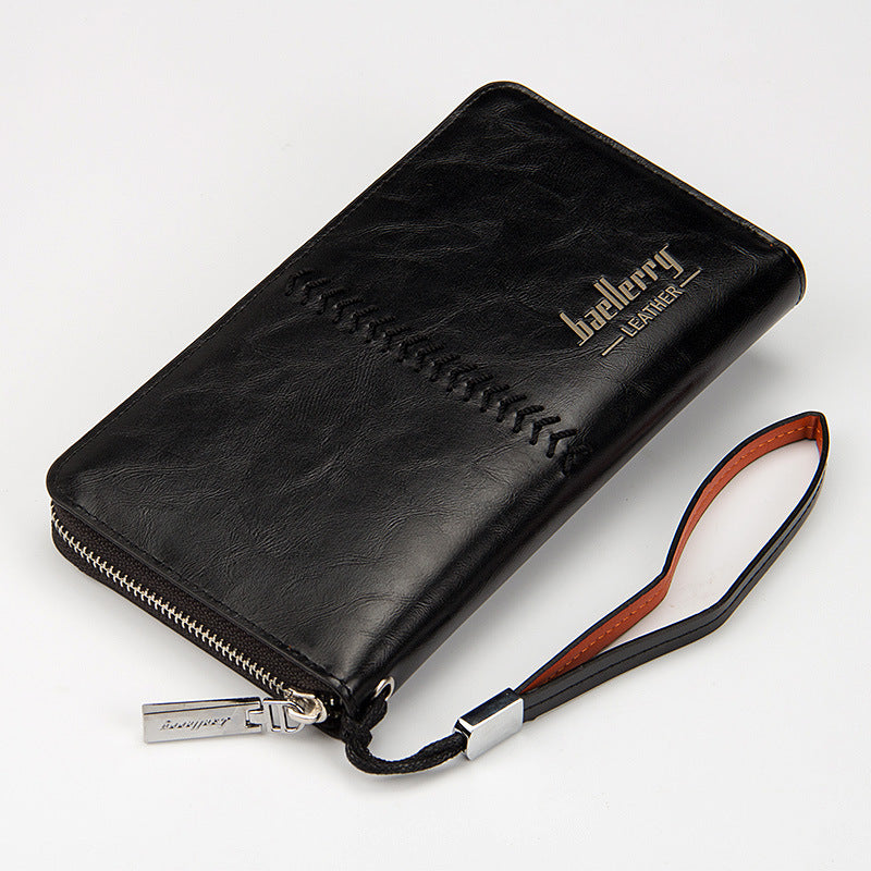 Leather Men’s Clutch Bag – Multifunctional Wallet