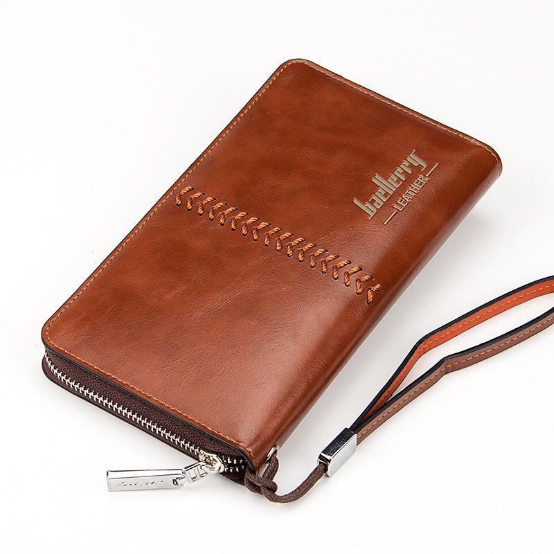 Leather Men’s Clutch Bag – Multifunctional Wallet