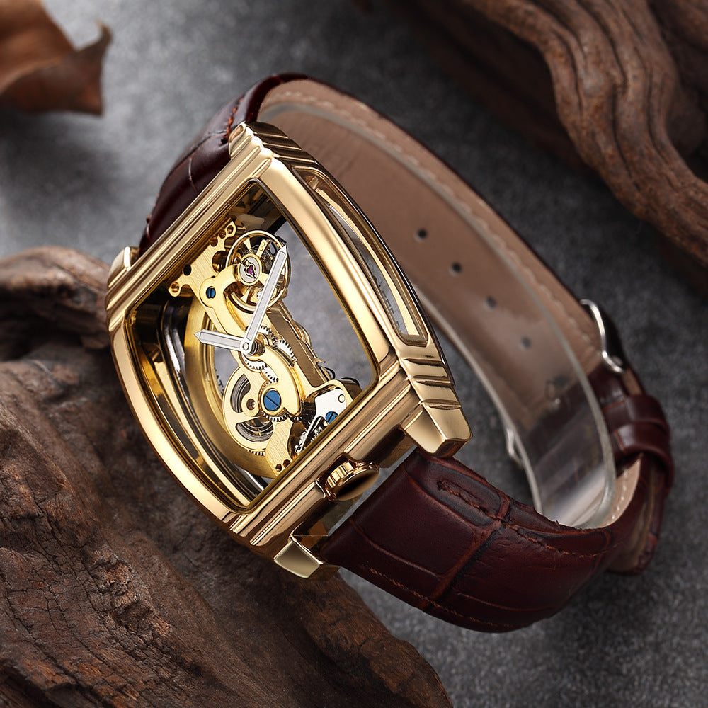 T&P Monarch Edge | Golden Skeleton Automatic Watch