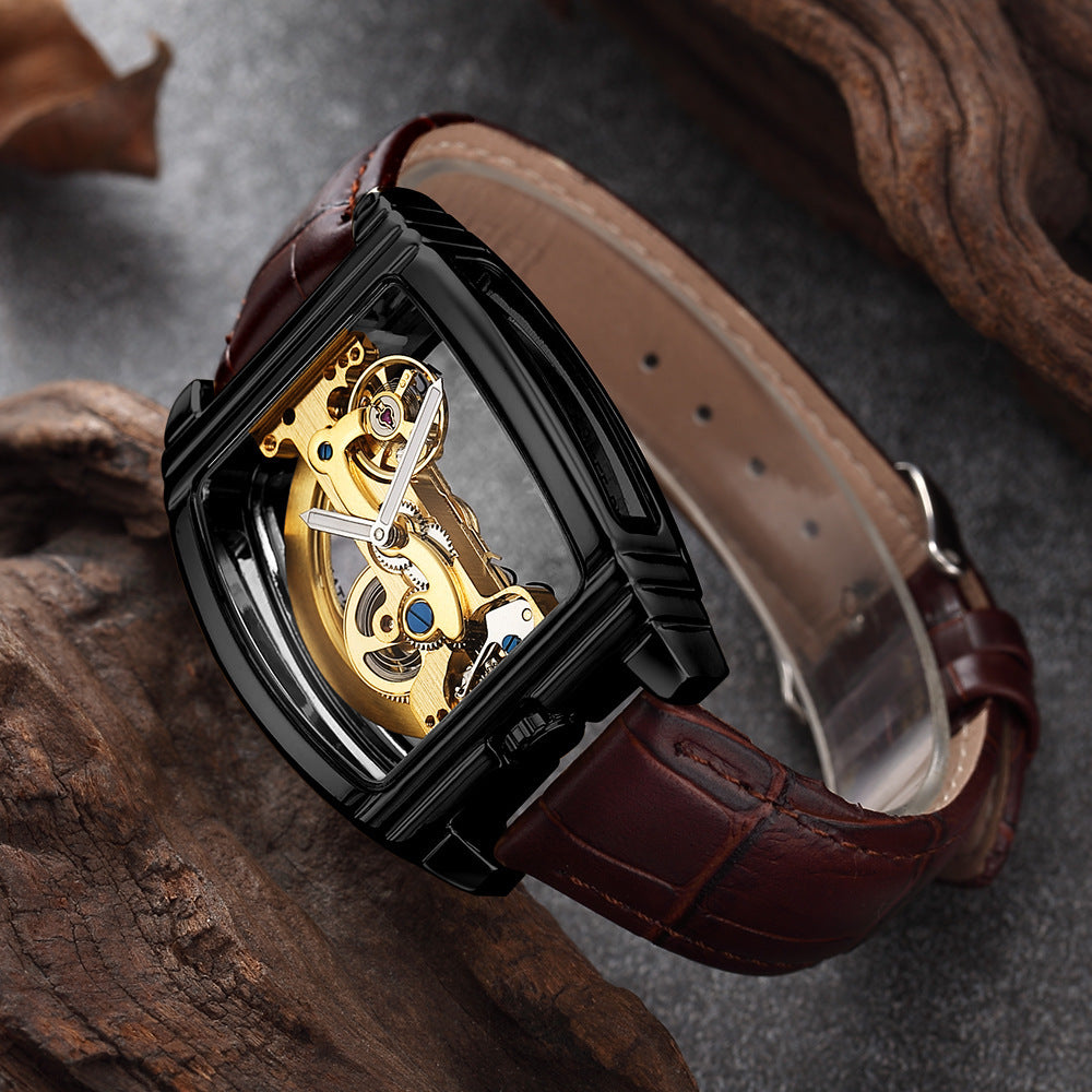 T&P Monarch Edge | Golden Skeleton Automatic Watch