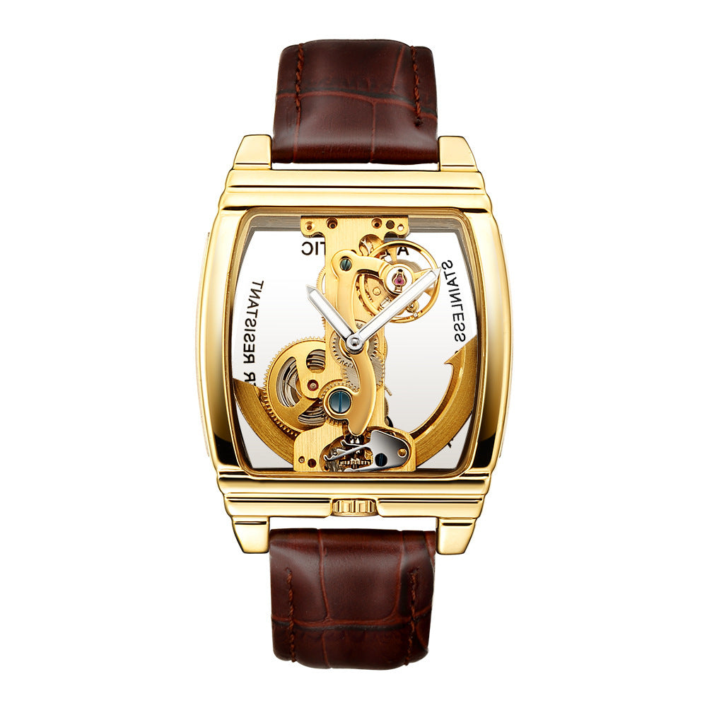 T&P Monarch Edge | Golden Skeleton Automatic Watch