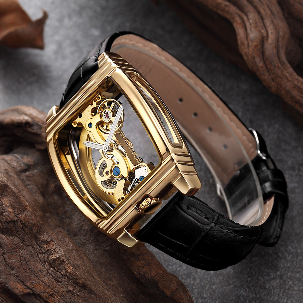 T&P Monarch Edge | Golden Skeleton Automatic Watch