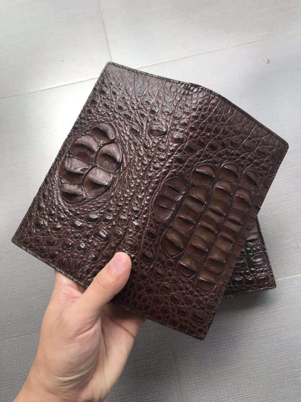 Luxury Crocodile Pattern Leather Wallet – Long Trend Casual | T&P Collection