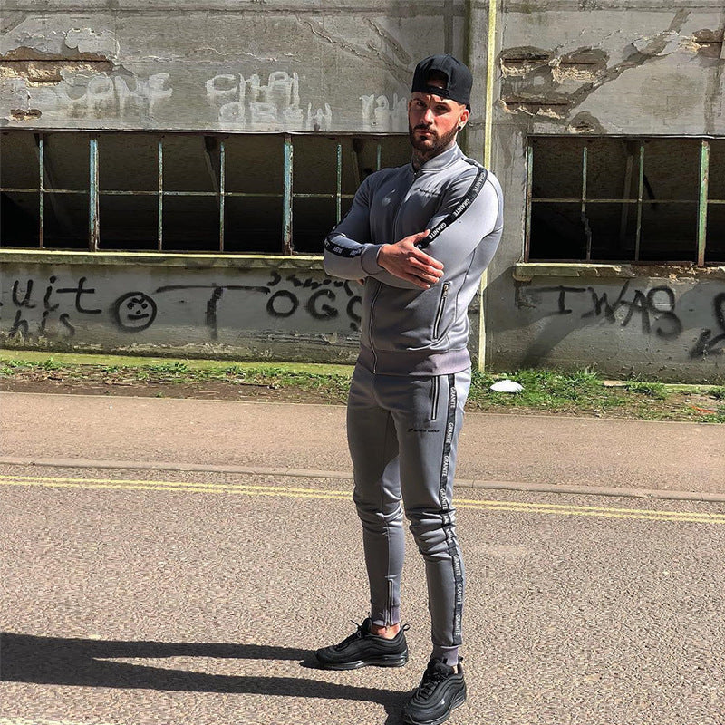 T&P Elite Sport Tracksuit – Men’s Slim-Fit Sport Suit with Stand-Up Collar