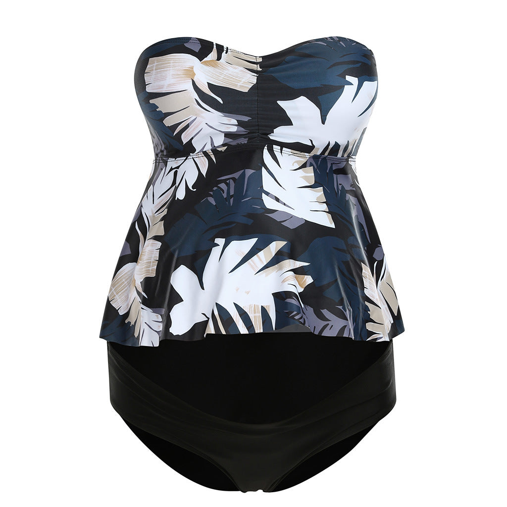 T&P MamaGlow Maternity One-Piece – Tropical Pregnancy Swimsuit