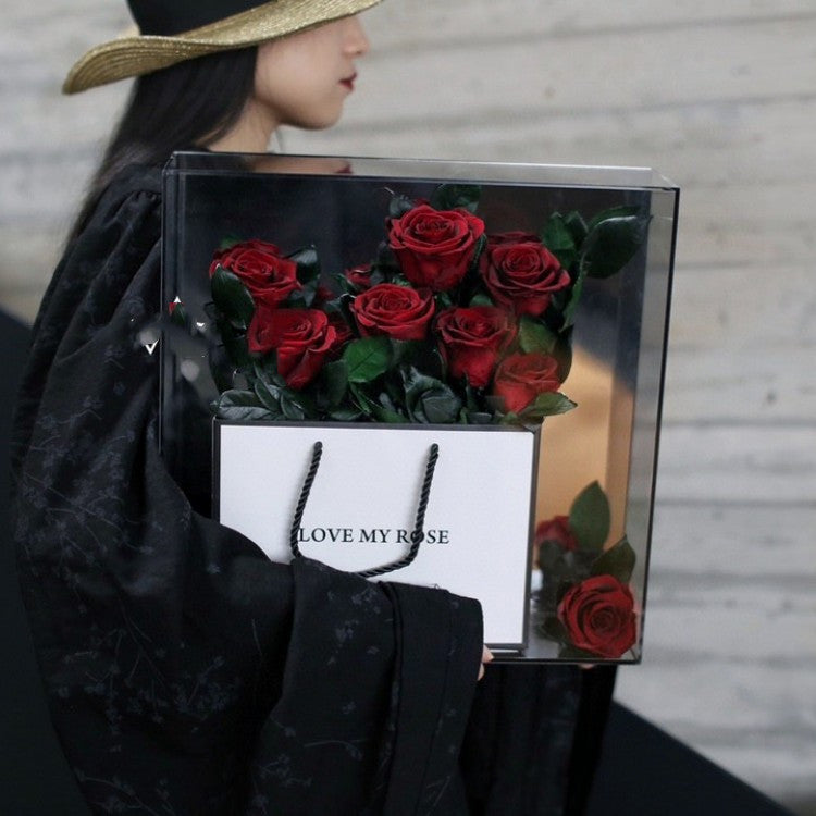 Eternal Rose Luxury Acrylic Gift Box – Romantic Valentine’s Day & Anniversary Surprise