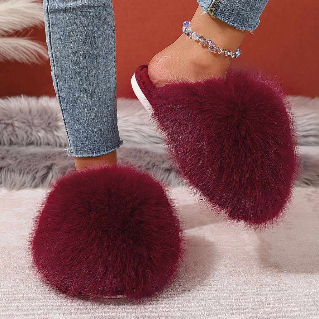 T&P Fluffy Fur Slippers – WOMEN Cozy Home Slippers