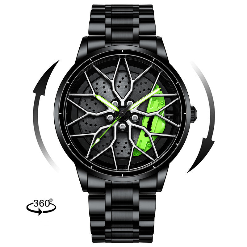 Luxury Skeleton Forged Caliper AMG488 Wheel Watch – Men’s Motorsport Inspired Timepiece
