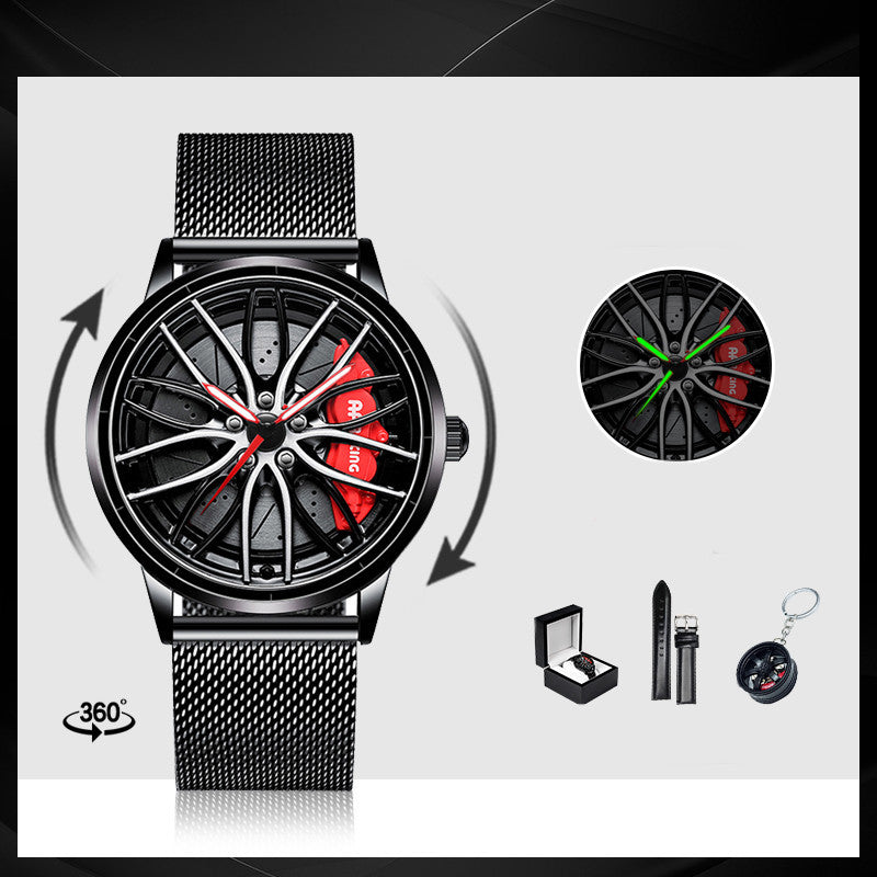 Luxury Skeleton Forged Caliper AMG488 Wheel Watch – Men’s Motorsport Inspired Timepiece