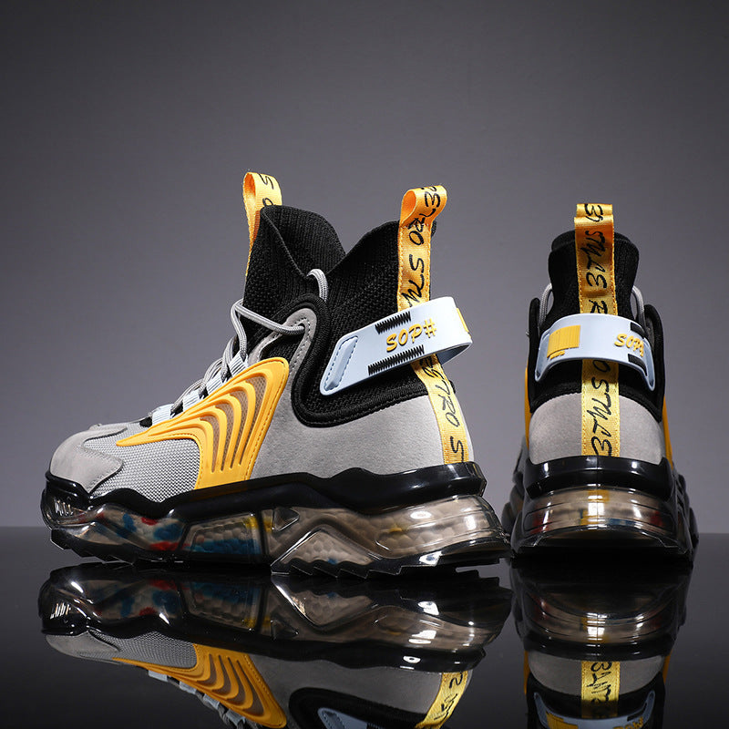 T&P TitanStep High-Top Sneakers – Thick Sole Breathable Street Shoes for Men