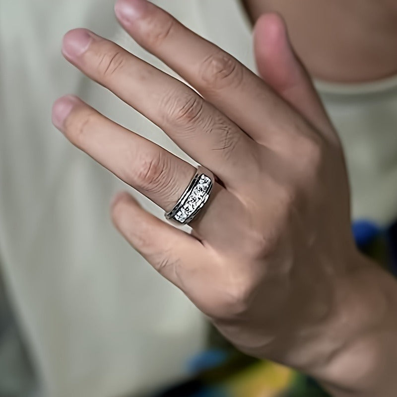 Luxury "Starry Sky" Moissanite Hip-Hop Ring – Bold Statement Jewelry