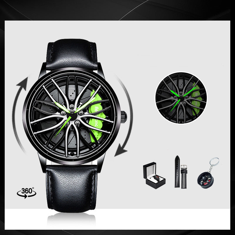 Luxury Skeleton Forged Caliper AMG488 Wheel Watch – Men’s Motorsport Inspired Timepiece