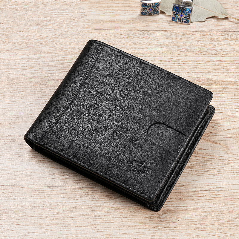 Buffalo Leather Men’s Wallet – Classic Black | Premium Everyday Style