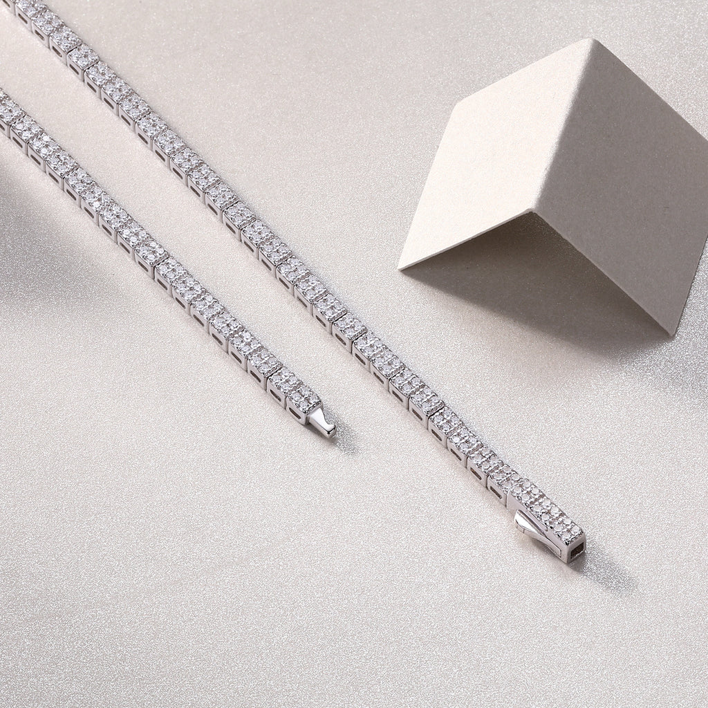 Winter Lake – Luxury Moissanite & Sterling Silver Necklace