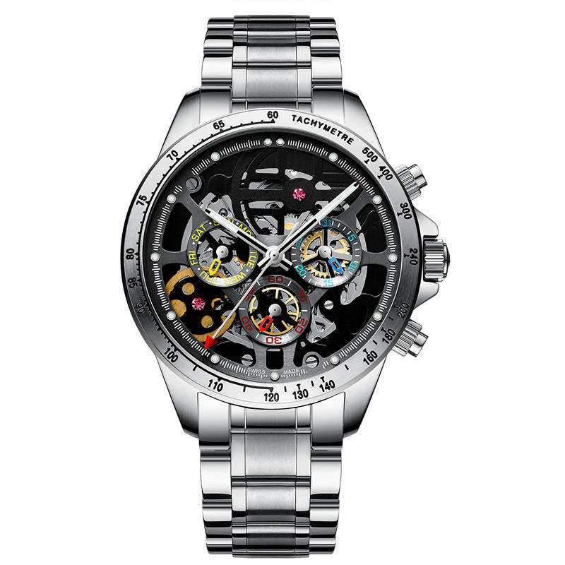 T&P Black Phantom | Double Skeleton Automatic Watch
