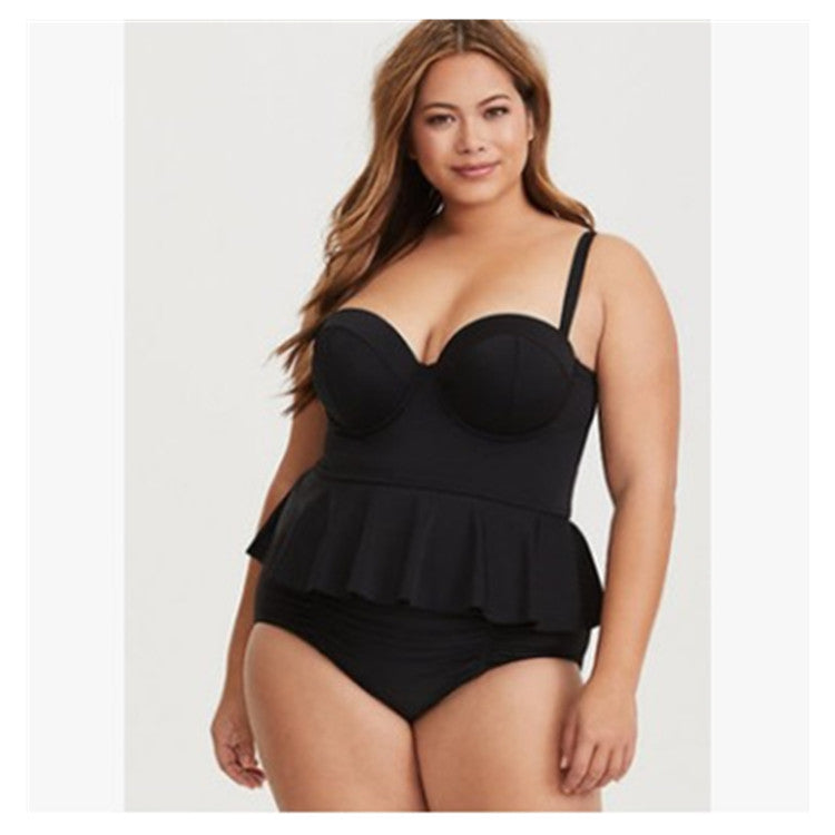 T&P CurvePeplum One-Piece – Plus-Size Slimming Peplum Swimwear