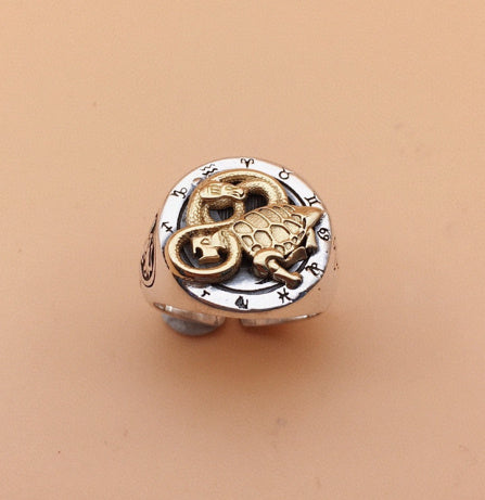 990 Pure Silver Dragon & Tiger Ring – Mythic Power Jewelry | T&P Men’s Vault