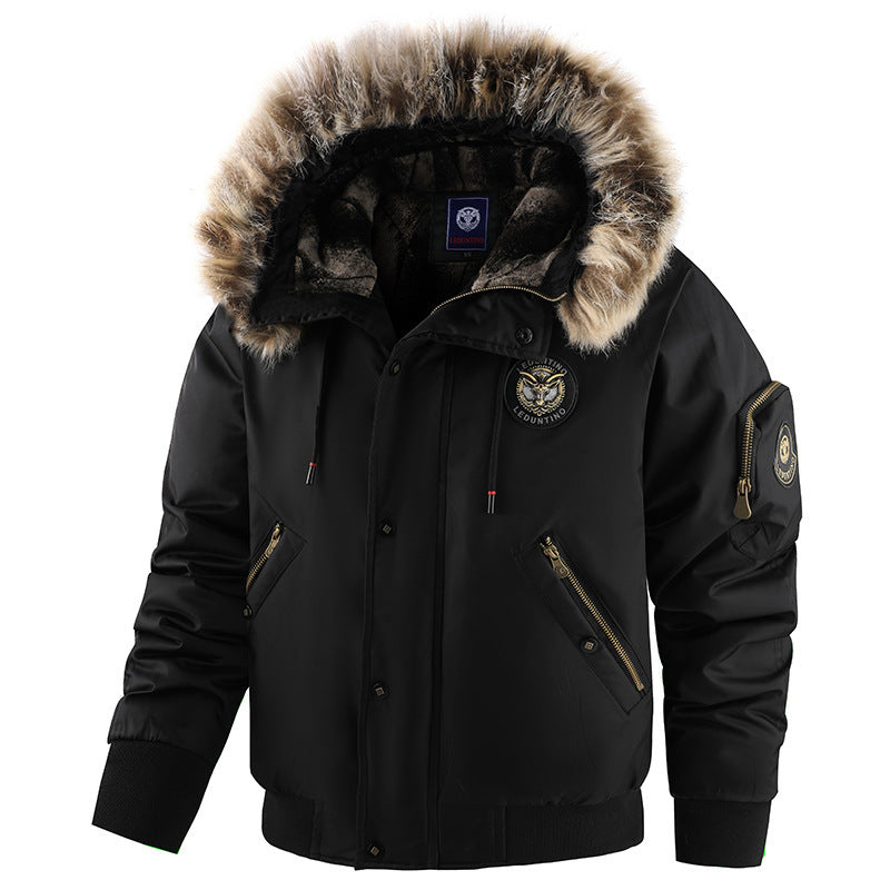 T&P Winter Fury Bomber | Tactical Fur Hood Jacket for Men
