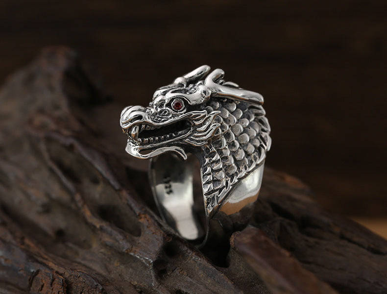 925 Silver Dragon Ring – Dominant Power Symbol for Men | T&P Men’s Vault