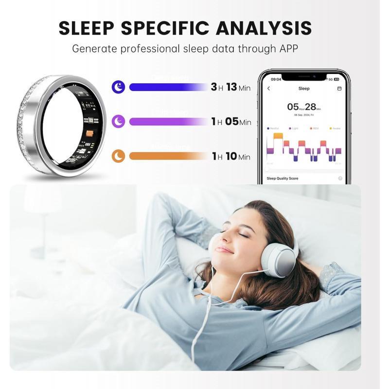 Silver Edge Diamond Smart Ring – Health & Sleep Tracker | T&P Luxury Tech